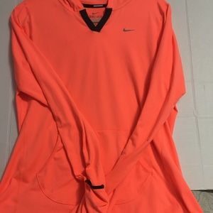 Neon orange Nike Running hoodie